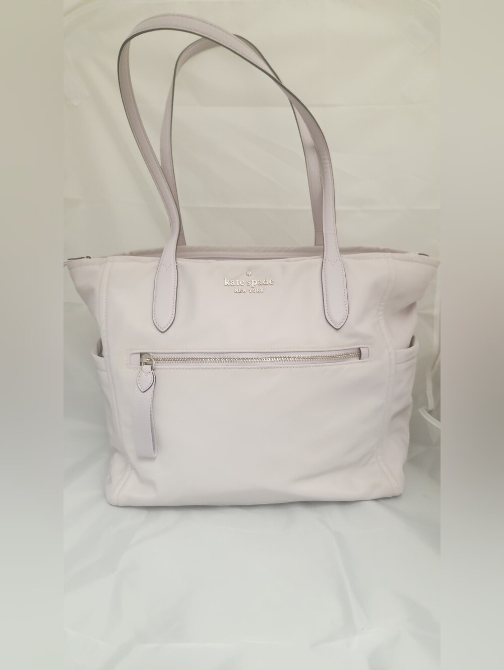 kate spade Pale Purple Nylon Diaper Bag with Many Pockets